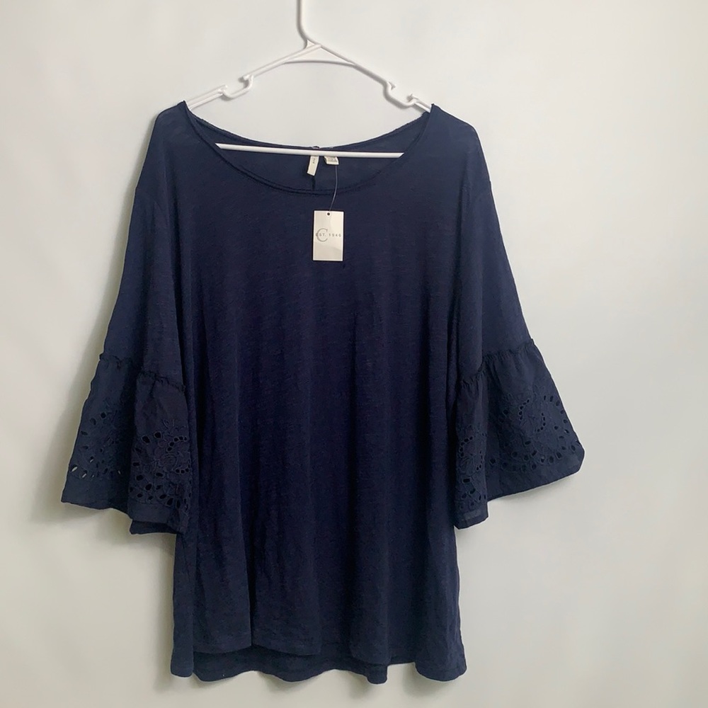 NWT.est.1946 pitch navy top size 18/20W